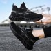 Men's Sneakers Flyknit Shoes Running Walking Sporty Casual Outdoor Daily Tissage Volant Breathable Lace-up Black Blue Grey Color Block Summer Spring