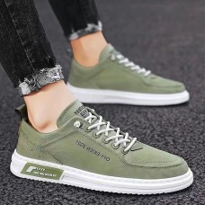 Men's Sneakers Comfort Shoes Walking Casual Daily Cloth Waterproof Lace-up Black Green Gray Summer Spring