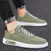 Men's Sneakers Comfort Shoes Walking Casual Daily Cloth Waterproof Lace-up Black Green Gray Summer Spring