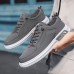 Men's Sneakers Comfort Shoes Walking Casual Daily Cloth Waterproof Lace-up Black Green Gray Summer Spring