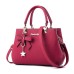 Women's Handbag Crossbody Bag Satchel Top Handle Bag PU Leather Office Daily Date Bowknot Solid Color Wine Black Pink