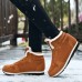 Women's Sneakers Boots Snow Boots Plus Size Comfort Shoes Outdoor Work Daily Solid Color Winter Flat Heel Round Toe Fashion Sporty Classic Running Walking Faux Suede Lace-up Black Blue Light Grey