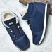 Women's Sneakers Boots Snow Boots Plus Size Comfort Shoes Outdoor Work Daily Solid Color Winter Flat Heel Round Toe Fashion Sporty Classic Running Walking Faux Suede Lace-up Black Blue Light Grey