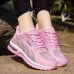 Women's Sneakers Running Shoes Athletic Non-slip Air Cushion Cushioning Breathable Lightweight Soft Running Jogging Rubber Knit Summer Spring Pink Black White Black Red Grey