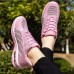 Women's Sneakers Running Shoes Athletic Non-slip Air Cushion Cushioning Breathable Lightweight Soft Running Jogging Rubber Knit Summer Spring Pink Black White Black Red Grey