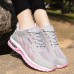 Women's Sneakers Running Shoes Athletic Non-slip Air Cushion Cushioning Breathable Lightweight Soft Running Jogging Rubber Knit Summer Spring Pink Black White Black Red Grey