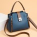 Women's Handbag Crossbody Bag Shoulder Bag Bucket Bag PU Leather Outdoor Daily Holiday Buckle Zipper Large Capacity Waterproof Lightweight Color Block Black Red Blue