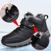 Women's Sneakers Boots Snow Boots Plus Size Hiking Boots Daily Walking Solid Color Fleece Lined Booties Ankle Boots Winter Wedge Heel Round Toe Sporty Plush Casual Running Hiking Walking Faux Leather