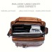 WEIXIER Crossbody Bag Men's Shoulder Bag Vintage Leather Vertical Hand Business Men's Casual Leather Bag Satchel Bag For Men