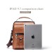 WEIXIER Crossbody Bag Men's Shoulder Bag Vintage Leather Vertical Hand Business Men's Casual Leather Bag Satchel Bag For Men