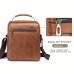 WEIXIER Crossbody Bag Men's Shoulder Bag Vintage Leather Vertical Hand Business Men's Casual Leather Bag Satchel Bag For Men