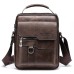 WEIXIER Crossbody Bag Men's Shoulder Bag Vintage Leather Vertical Hand Business Men's Casual Leather Bag Satchel Bag For Men