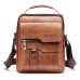 WEIXIER Crossbody Bag Men's Shoulder Bag Vintage Leather Vertical Hand Business Men's Casual Leather Bag Satchel Bag For Men