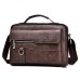 WEIXIER Crossbody Bag Men's Shoulder Bag Vintage Leather Vertical Hand Business Men's Casual Leather Bag Satchel Bag For Men