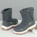 Women's Sneakers Boots Snow Boots Winter Boots Outdoor Daily Solid Color Fleece Lined Mid Calf Boots Winter Hidden Heel Round Toe Basic Plush Casual Faux Leather Loafer Black Gray