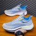 Men's Sneakers Sporty Look Comfort Shoes Running Sporty Casual Outdoor Daily Mesh Breathable Comfortable Slip Resistant Lace-up Black Blue Grey Color Block Spring Fall