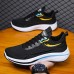 Men's Sneakers Sporty Look Comfort Shoes Running Sporty Casual Outdoor Daily Mesh Breathable Comfortable Slip Resistant Lace-up Black Blue Grey Color Block Spring Fall