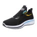 Men's Sneakers Sporty Look Comfort Shoes Running Sporty Casual Outdoor Daily Mesh Breathable Comfortable Slip Resistant Lace-up Black Blue Grey Color Block Spring Fall