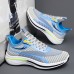 Men's Sneakers Sporty Look Comfort Shoes Running Sporty Casual Outdoor Daily Mesh Breathable Comfortable Slip Resistant Lace-up Black Blue Grey Color Block Spring Fall