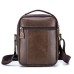 Men's Unisex Messenger Bag Sling Shoulder Bag Crossbody Bag Nappa Leather Cowhide Formal Outdoor Daily Zipper Vintage Fashion Dark Brown Black Brown