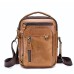 Men's Unisex Messenger Bag Sling Shoulder Bag Crossbody Bag Nappa Leather Cowhide Formal Outdoor Daily Zipper Vintage Fashion Dark Brown Black Brown