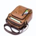 Men's Unisex Messenger Bag Sling Shoulder Bag Crossbody Bag Nappa Leather Cowhide Formal Outdoor Daily Zipper Vintage Fashion Dark Brown Black Brown