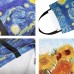 Women's Tote Shoulder Bag Canvas Tote Bag Canvas Shopping Daily Flower Print Large Capacity Foldable Durable Color Block Flower sunflower Starry Night Apricot blossom