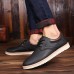 Men's Sneakers Dressy Sneakers Comfort Shoes Walking Sporty Casual Outdoor Daily Leather PU Breathable Comfortable Slip Resistant Lace-up Black Yellow Blue Summer Spring