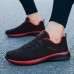 Men's Women's Sneakers Running Shoes Athletic Non-slip Flyknit Cushioning Breathable Lightweight Soft Running Jogging Rubber Knit Summer Spring Black Black Red Black Green Black Golden