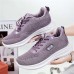 Women's Sneakers Plus Size Flyknit Shoes Platform Sneakers Outdoor Work Daily Flat Heel Round Toe Vacation Fashion Casual Running Hiking Tissage Volant Lace-up Black Pink Purple