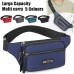 Men's Crossbody Bag Shoulder Bag Belt Bag Nylon Outdoor Daily Holiday Zipper Large Capacity Lightweight Durable Solid Color Lake blue Black Red