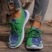 Women's Sneakers Animal Print Plus Size Flyknit Shoes Outdoor Color Block 3D Summer Winter Flat Heel Round Toe Closed Toe Fashion Sporty Casual Running Tissage Volant Lace-up Colorful Purple Orange