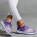 Women's Sneakers Animal Print Plus Size Flyknit Shoes Outdoor Color Block 3D Summer Winter Flat Heel Round Toe Closed Toe Fashion Sporty Casual Running Tissage Volant Lace-up Colorful Purple Orange