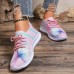 Women's Sneakers Animal Print Plus Size Flyknit Shoes Outdoor Color Block 3D Summer Winter Flat Heel Round Toe Closed Toe Fashion Sporty Casual Running Tissage Volant Lace-up Colorful Purple Orange