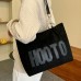 Women's Tote Polyester Daily Large Capacity Breathable Durable Letter Coffee color Black Brown