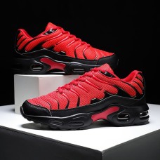 Men's Sneakers Sporty Look Dad Shoes Walking Sporty Casual Outdoor Daily Mesh Breathable Lace-up Black Red Blue Color Block Summer Spring