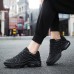 Men's Sneakers Sporty Look Dad Shoes Walking Sporty Casual Outdoor Daily Mesh Breathable Lace-up Black Red Blue Color Block Summer Spring