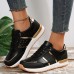 Women's Sneakers Slip-Ons Plus Size Platform Sneakers Outdoor Daily Summer Flat Heel Vintage Casual Running Tissage Volant Lace-up Black White Yellow