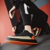 Men's Sneakers Sporty Look Comfort Shoes Walking Casual Athletic PU Breathable Loafer Orange / Black Black Beige Fall