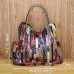 Women's Handbag Shoulder Bag Leather Cowhide Daily Tassel Vintage Screen Color