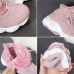 Women's Sneakers Boots Platform Sneakers Outdoor Daily Solid Color Booties Ankle Boots Winter Platform Wedge Heel Fashion Casual Preppy Running Faux Leather PU Lace-up Black White Pink