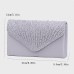 Women's Evening Bag Tri-fold Polyester Formal Wedding Party Crystal / Rhinestone Glitter Shine Silver Wine Black