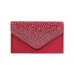 Women's Evening Bag Tri-fold Polyester Formal Wedding Party Crystal / Rhinestone Glitter Shine Silver Wine Black