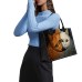 Women's Handbag Tote Boston Bag Polyester Shopping Daily Travel Print Large Capacity Foldable Lightweight Cat Earth Yellow Khaki Dark Blue