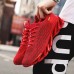 Men's Sneakers Flyknit Shoes Comfort Shoes Running Sporty Casual Outdoor Daily Tissage Volant Breathable Comfortable Slip Resistant Lace-up Black White Red Spring Fall