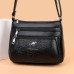 Women's Crossbody Bag Shoulder Bag Hobo Bag PU Leather Outdoor Daily Holiday Zipper Embossed Large Capacity Waterproof Lightweight Solid Color Black