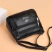 Women's Crossbody Bag Shoulder Bag Hobo Bag PU Leather Outdoor Daily Holiday Zipper Embossed Large Capacity Waterproof Lightweight Solid Color Black