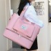 Women's Tote Travel Bag Top Handle Bag Gym Bag Oxford Cloth Shopping Daily Holiday Zipper Tiered Large Capacity Solid Color Black Pink Blue