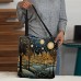 Women's Tote Shoulder Bag Canvas Tote Bag Polyester Shopping Holiday Print Large Capacity Foldable Lightweight Geometric 3D Folk