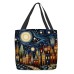 Women's Tote Shoulder Bag Canvas Tote Bag Polyester Shopping Holiday Print Large Capacity Foldable Lightweight Geometric 3D Folk